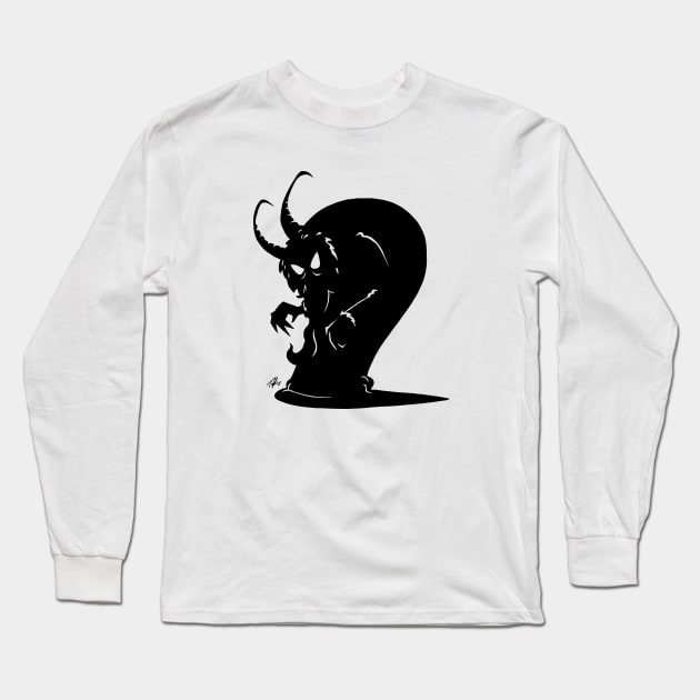 Krampus Long Sleeve T-Shirt by Tuckerjoneson13